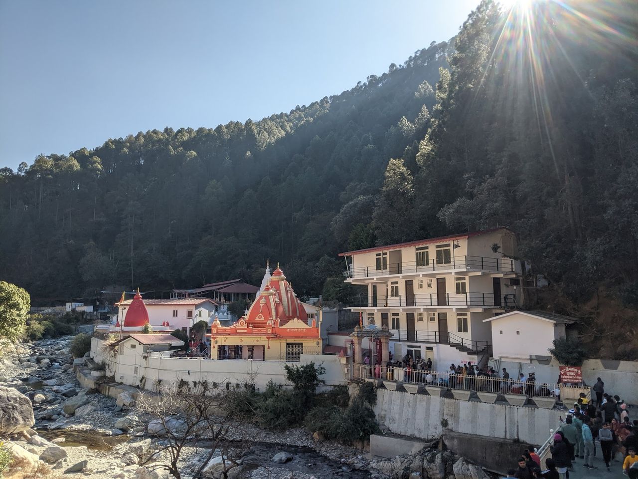 Kainchi Dham temple in the forested Kumaon hills