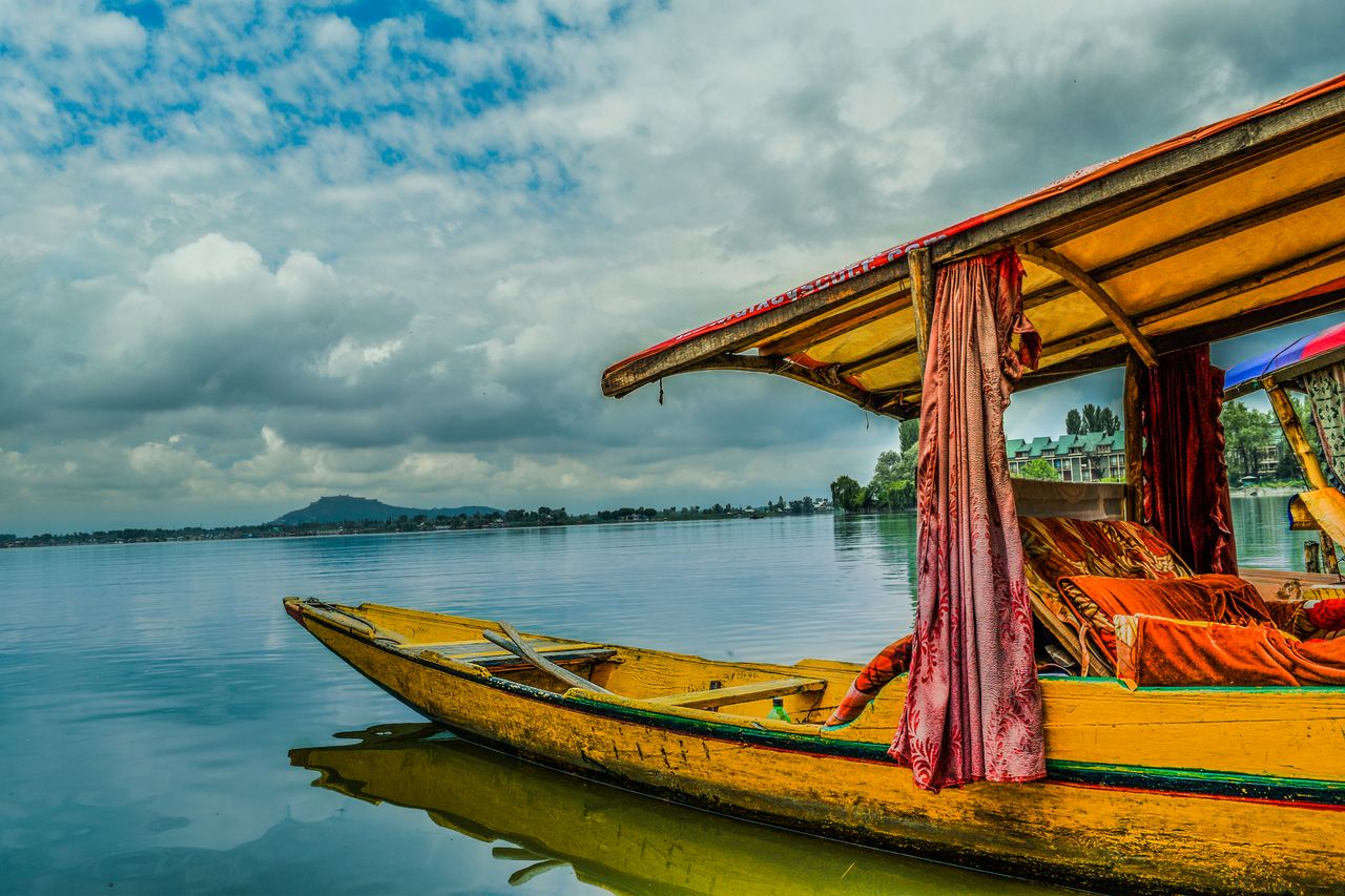 Shikara on Dal Lake in Kashmir
